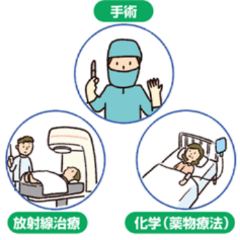 手術 放射線治療 化学（薬物療法）