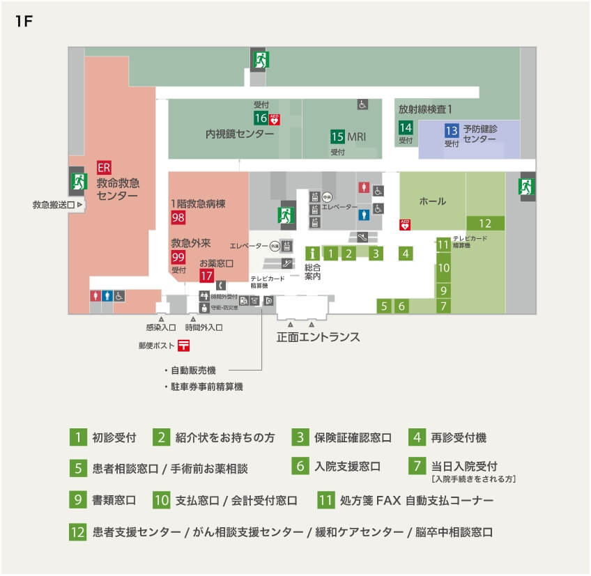 1Fフロアマップ